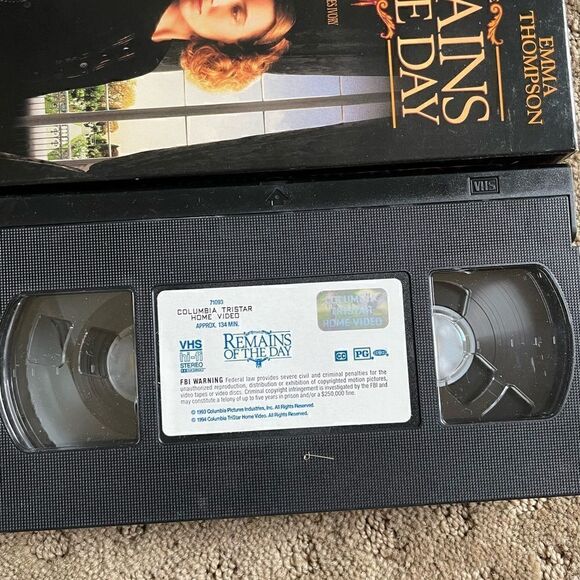 Vintage The Remains of the Day VHS Tape - Picture 8 of 11